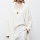 Cardigan a maglia strutturata con collo a imbuto