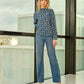 Jeans donna Ganga in denim blu a gamba dritta