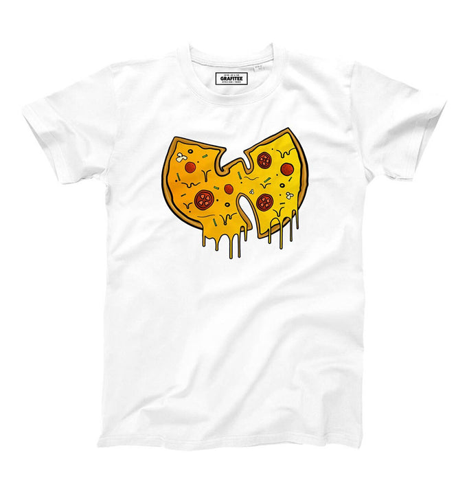 T-shirt grafica pizza Wu-Tang in cotone biologico