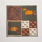 Foulard equestre patchwork con stampa animalier