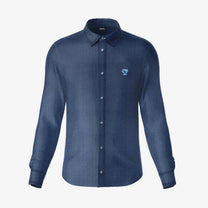 Camicia denim antimacchia in cotone