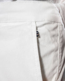 Pantaloncini elasticizzati color avorio