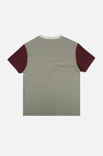 T-shirt Uomo Color Block Velo di Ferro con Ricamo Elefante