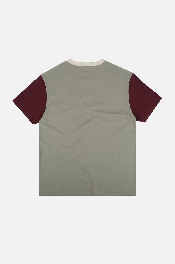 T-shirt Uomo Color Block Velo di Ferro con Ricamo Elefante