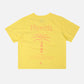 T-shirt donna pigment-dye Phoenix gialla in cotone organico