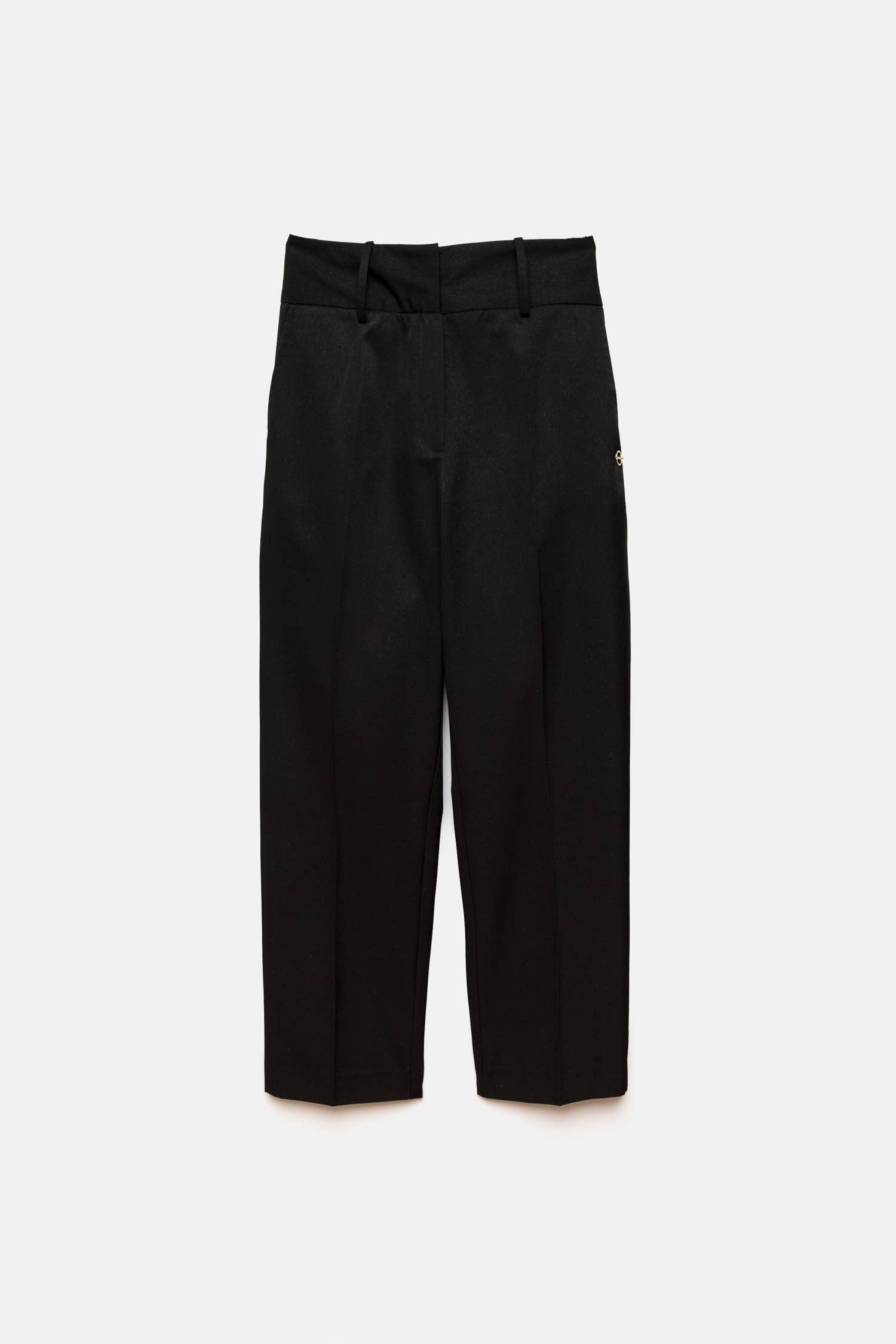 Pantaloni eleganti a vita media dal taglio affusolato