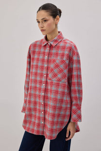 Camicia oversize a quadri stile lumberjack