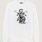 T-shirt bianca unisex No Rules a manica lunga