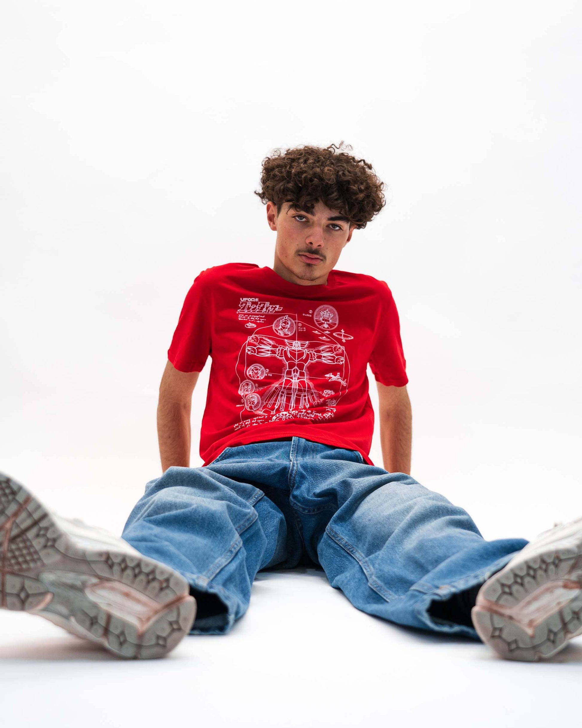 T-shirt grafica Goldorak in cotone biologico
