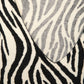 Maglione in maglia con motivo zebra e scollo a V