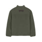 Giacca in pile sherpa khaki da sci