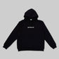 Felpa oversize nera con logo