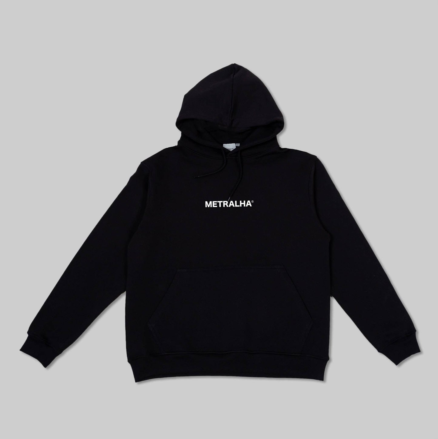 Felpa oversize nera con logo