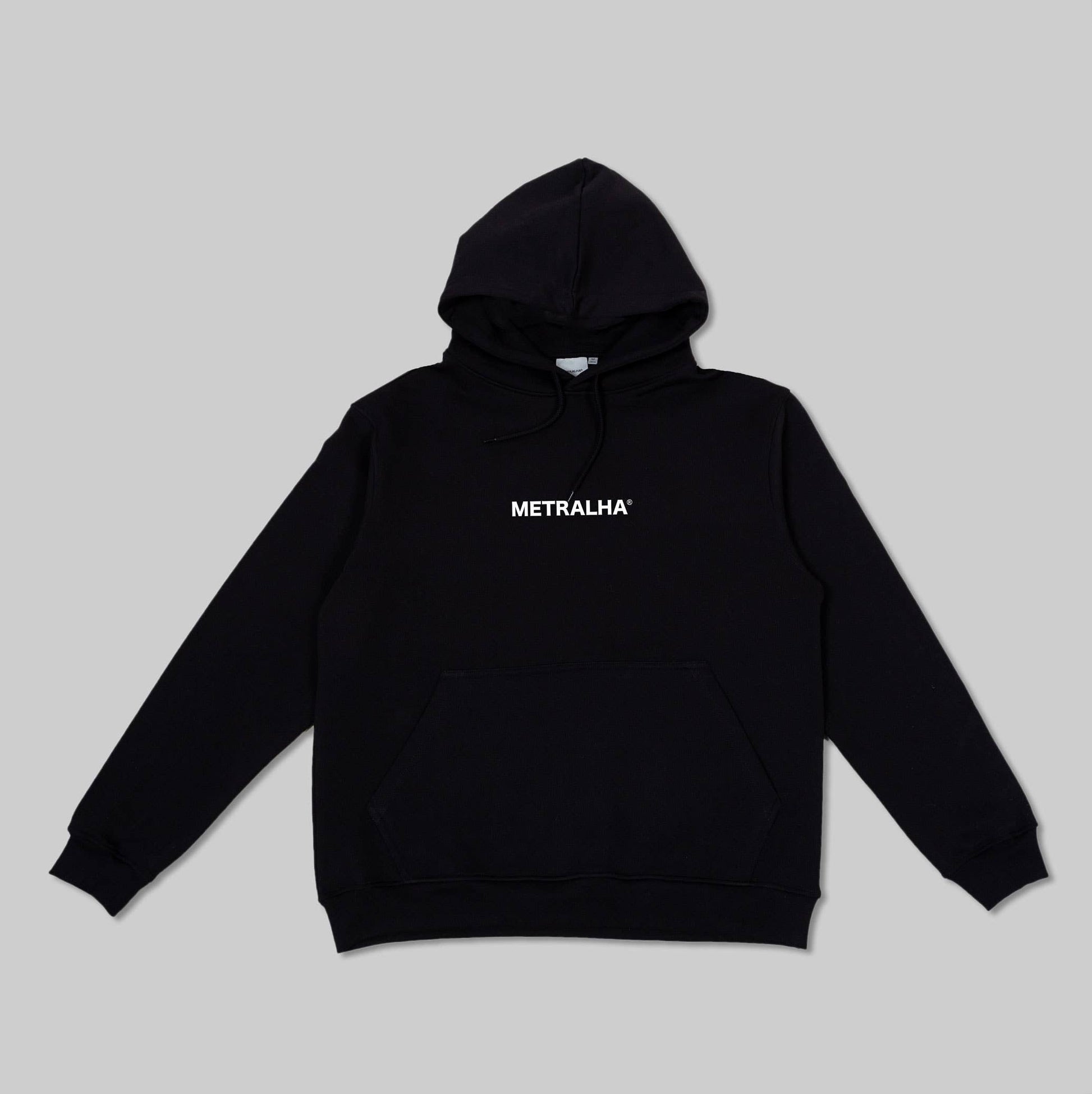 Felpa oversize nera con logo