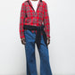 Camicia tartan a quadri con maniche lunghe