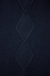 Pantaloni larghi in maglia con dettagli crochet