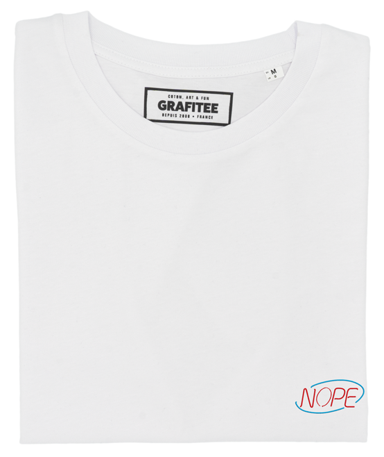 T-shirt ricamata Nope in cotone biologico