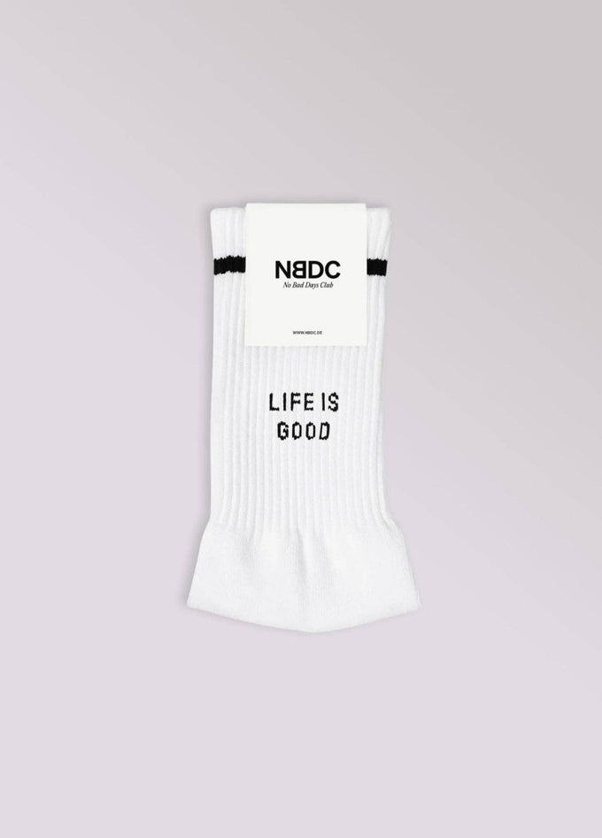 Calzini "Life Is Good" in cotone biologico