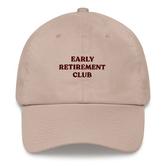 Cappellino "Early Retirement Club" ricamato