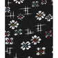 Camicia slim fit nera fantasia floreale