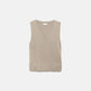Gilet in Maglia Rasata con Scollo a V