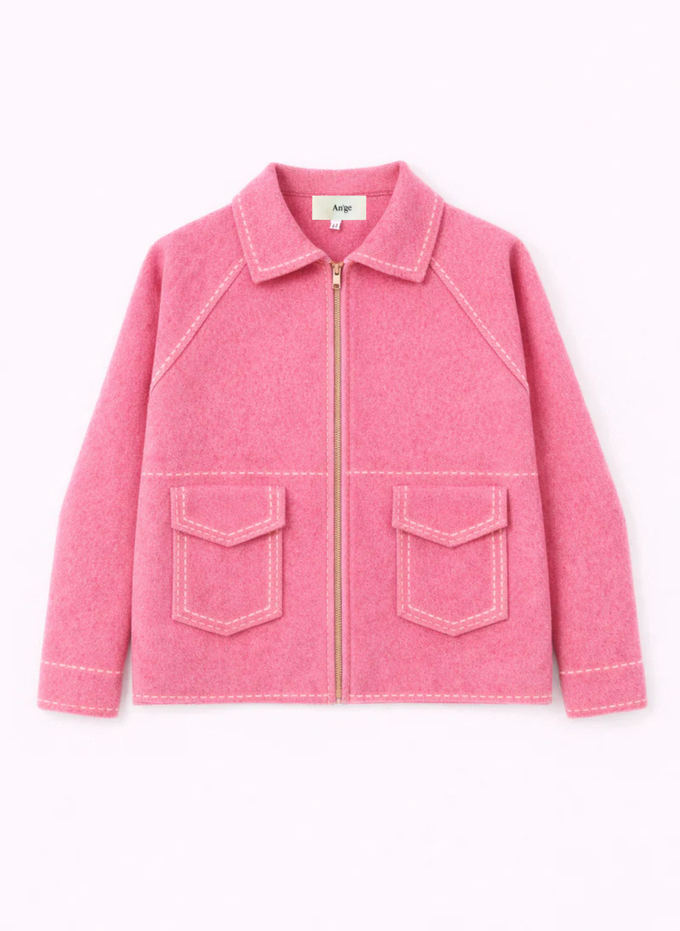 Giacca Niba fucsia con zip