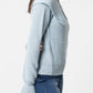 Maglione in maglia con maxi collo a scialle