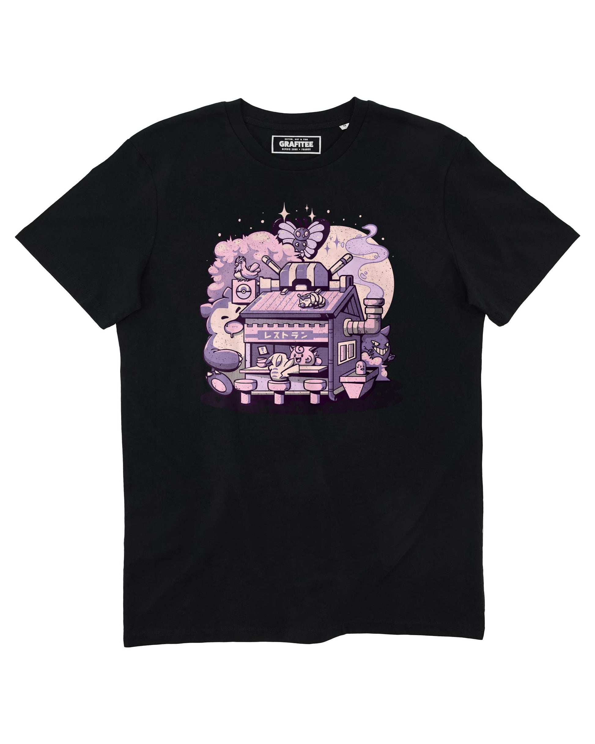 T-shirt unisex Pokeramen con grafica giapponese
