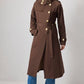 Trench in cotone con cintura e bottoni oro