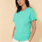 T-shirt TIA in cotone con bottoni sulla spalla sinistra