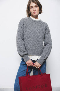 Maglione a maglia strutturata