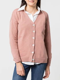 Cardigan con bottoni in madreperla in lana e cashmere