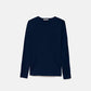 Maglione a maglia rasata con scollo tondo