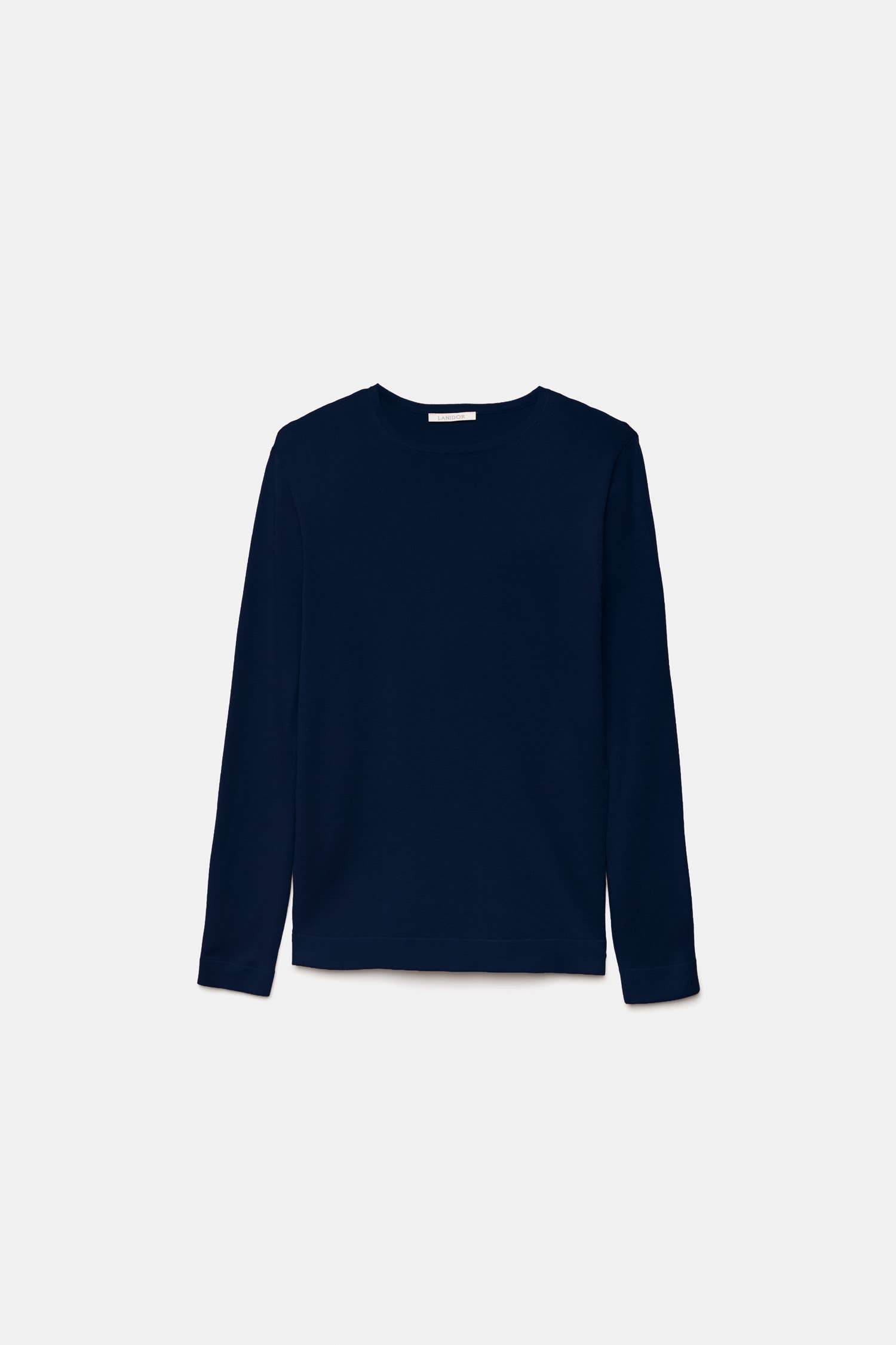 Maglione a maglia rasata con scollo tondo