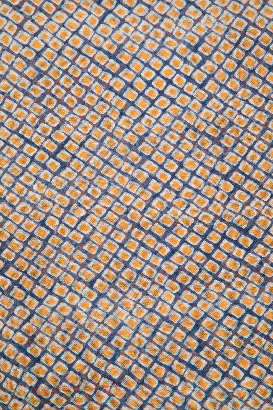 Sciarpa stampata geometrica in lana e modal