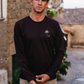 T-shirt uomo a maniche lunghe Garden in cotone biologico