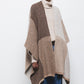 Mantella in maglia color block