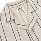 Camicia bowling a righe in lino e cotone biologici