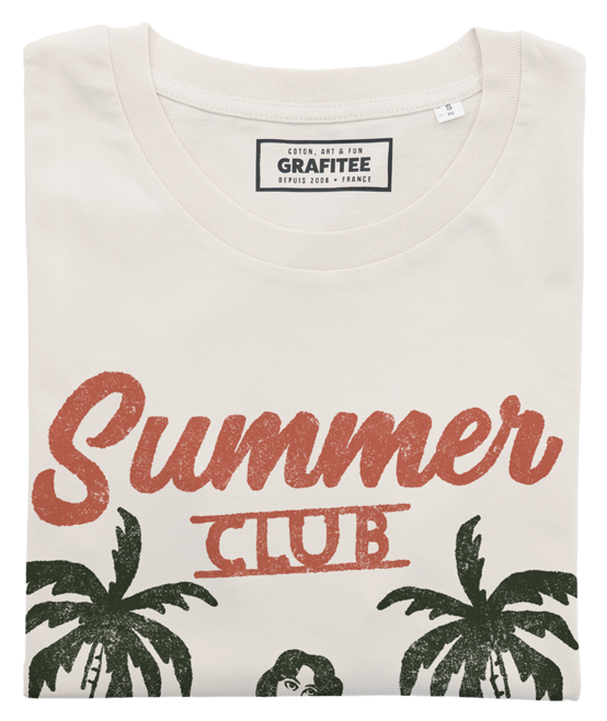 T-shirt unisex Summer Club Mermaid in cotone biologico