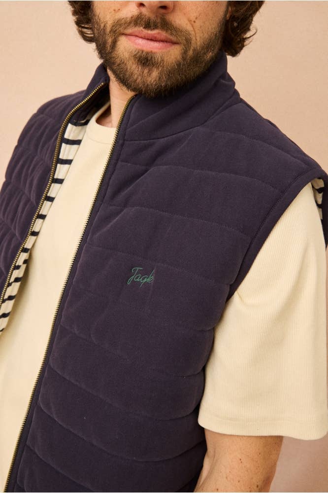 Gilet imbottito Ami Marine in pile di cotone