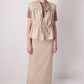 Gilet arricciato con coulisse