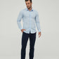 Camicia slim fit azzurro cielo