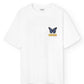 T-shirt bianca oversize Butterfly in cotone biologico