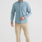 Camicia dritta in denim azzurro cielo