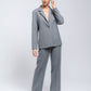 Blazer classico con rever in misto viscosa elasticizzato
