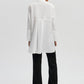 Tunica oversize in popeline con polsini ampi
