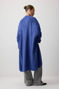 Cardigan oversize in maglia con tasche