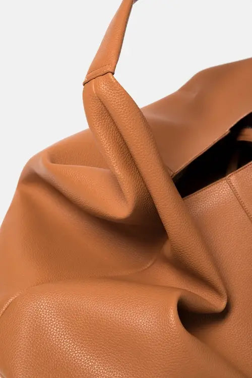 Borsa a spalla minimal in ecopelle