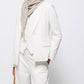 Blazer minimal bianco da donna