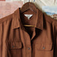 Camicia overshirt Lenon melange terracotta